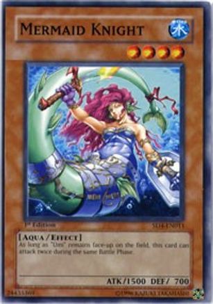 Mermaid Knight (SD4-EN011) - Structure Deck: Fury from the Deep 1st Edition Structure Deck: Fury from the Deep Yugioh Single  Squirtle Squad Card Shop.