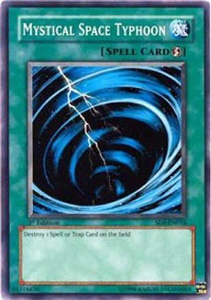Mystical Space Typhoon (SD4-EN016) - Structure Deck: Fury from the Deep 1st Edition Structure Deck: Fury from the Deep Yugioh Single  Squirtle Squad Card Shop.