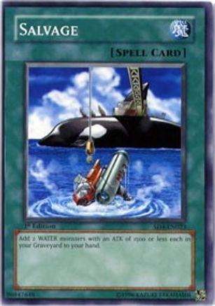 Salvage (SD4-EN023) - Structure Deck: Fury from the Deep 1st Edition Structure Deck: Fury from the Deep Yugioh Single  Squirtle Squad Card Shop.
