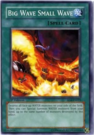 Big Wave Small Wave (SD4-EN025) - Structure Deck: Fury from the Deep 1st Edition Structure Deck: Fury from the Deep Yugioh Single  Squirtle Squad Card Shop.