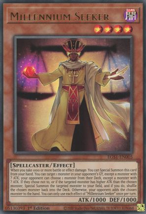 Millennium Seeker (EGS1-EN005) - Egyptian God Deck: Slifer the Sky Dragon Unlimited Egyptian God Deck: Slifer the Sky Dragon Yugioh Single  Squirtle Squad Card Shop.