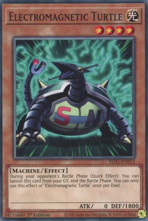 Electromagnetic Turtle (EGS1-EN013) - Egyptian God Deck: Slifer the Sky Dragon Unlimited Egyptian God Deck: Slifer the Sky Dragon Yugioh Single  Squirtle Squad Card Shop.