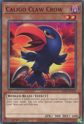 Caligo Claw Crow (EGS1-EN012) - Egyptian God Deck: Slifer the Sky Dragon Unlimited Egyptian God Deck: Slifer the Sky Dragon Yugioh Single  Squirtle Squad Card Shop.
