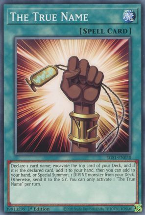 The True Name (EGS1-EN030) - Egyptian God Deck: Slifer the Sky Dragon Unlimited Egyptian God Deck: Slifer the Sky Dragon Yugioh Single  Squirtle Squad Card Shop.