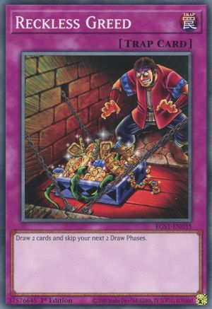Reckless Greed (EGS1-EN035) - Egyptian God Deck: Slifer the Sky Dragon Unlimited Egyptian God Deck: Slifer the Sky Dragon Yugioh Single  Squirtle Squad Card Shop.