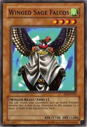 Winged Sage Falcos (TP5-EN019) - Tournament Pack 5 Unlimited Tournament Pack 5 Yugioh Single  Squirtle Squad Card Shop.