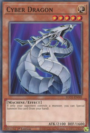 Cyber Dragon (EGO1-EN009) - Egyptian God Deck: Obelisk the Tormentor Unlimited Egyptian God Deck: Obelisk the Tormentor Yugioh Single  Squirtle Squad Card Shop.