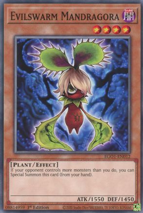 Evilswarm Mandragora (EGO1-EN012) - Egyptian God Deck: Obelisk the Tormentor 1st Edition Egyptian God Deck: Obelisk the Tormentor Yugioh Single  Squirtle Squad Card Shop.