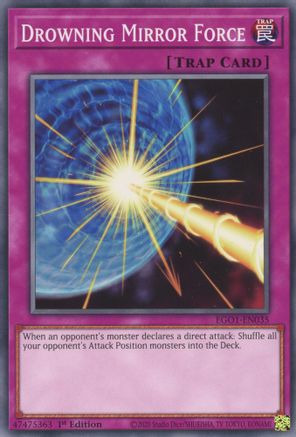 Drowning Mirror Force (EGO1-EN035) - Egyptian God Deck: Obelisk the Tormentor 1st Edition Egyptian God Deck: Obelisk the Tormentor Yugioh Single  Squirtle Squad Card Shop.