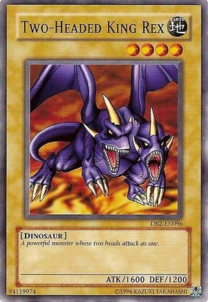 Two-Headed King Rex (DB2-EN096) - Dark Beginning 2 Unlimited Dark Beginning 2 Yugioh Single  Squirtle Squad Card Shop.