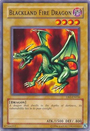 Blackland Fire Dragon (DB2-EN036) - Dark Beginning 2 Unlimited Dark Beginning 2 Yugioh Single  Squirtle Squad Card Shop.