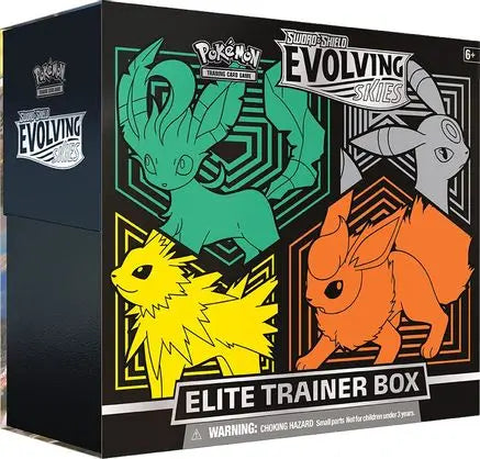 Evolving Skies Elite Trainer Box [Flareon/Jolteon/Umbreon/Leafeon] SWSH07: Evolving Skies Pokemon Sealed  Squirtle Squad Card Shop.