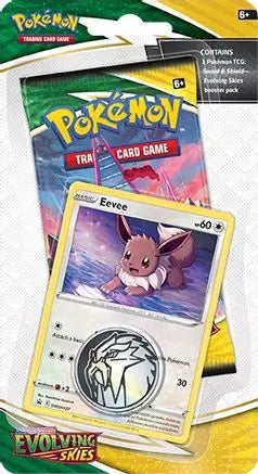 Evolving Skies Single Pack Blister [Eevee] SWSH07: Evolving Skies Pokemon Sealed  Squirtle Squad Card Shop.