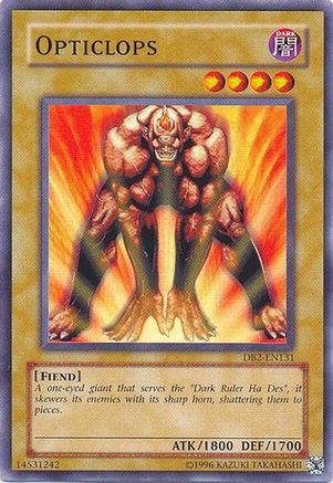 Opticlops (DB2-EN131) - Dark Beginning 2 Unlimited Dark Beginning 2 Yugioh Single  Squirtle Squad Card Shop.
