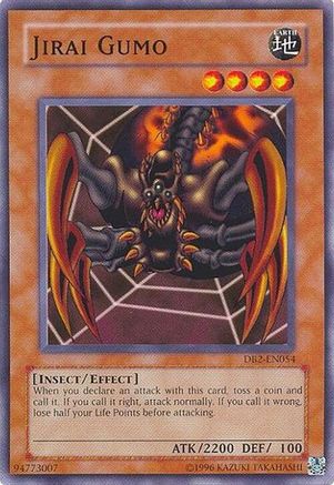 Jirai Gumo (DB2-EN054) - Dark Beginning 2 Unlimited Dark Beginning 2 Yugioh Single  Squirtle Squad Card Shop.