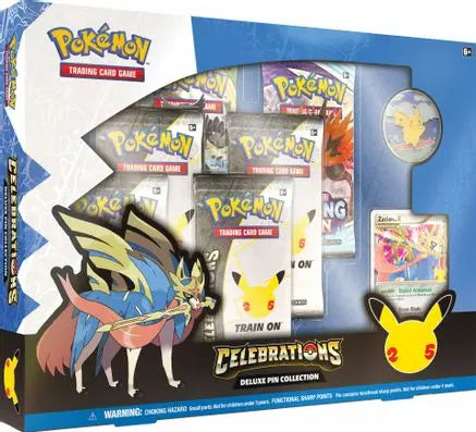 Celebrations Deluxe Pin Collection [Zacian LV. X] Celebrations Pokemon Sealed  Squirtle Squad Card Shop.