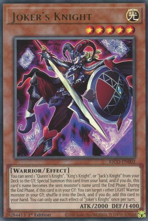 Joker's Knight (KICO-EN002) - King's Court 1st Edition King's Court Yugioh Single  Squirtle Squad Card Shop.