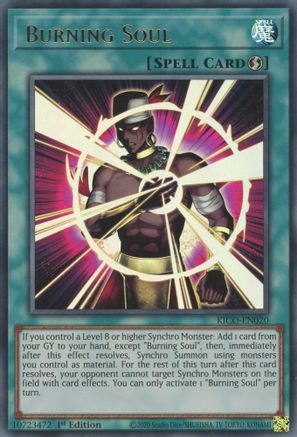 Burning Soul (KICO-EN020) - King's Court 1st Edition King's Court Yugioh Single  Squirtle Squad Card Shop.