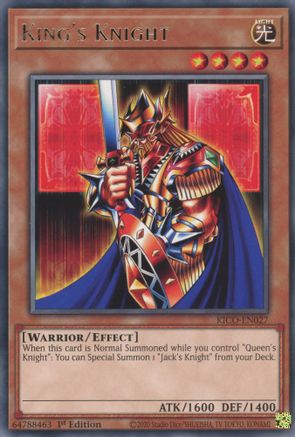 King's Knight (KICO-EN027) - King's Court 1st Edition King's Court Yugioh Single  Squirtle Squad Card Shop.