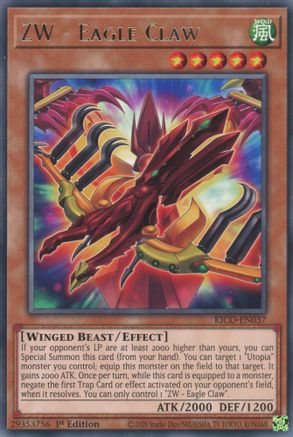 ZW - Eagle Claw (KICO-EN037) - King's Court 1st Edition King's Court Yugioh Single  Squirtle Squad Card Shop.