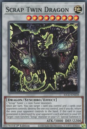 Scrap Twin Dragon (KICO-EN038) - King's Court 1st Edition King's Court Yugioh Single  Squirtle Squad Card Shop.