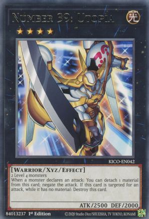 Number 39: Utopia (KICO-EN042) - King's Court 1st Edition King's Court Yugioh Single  Squirtle Squad Card Shop.