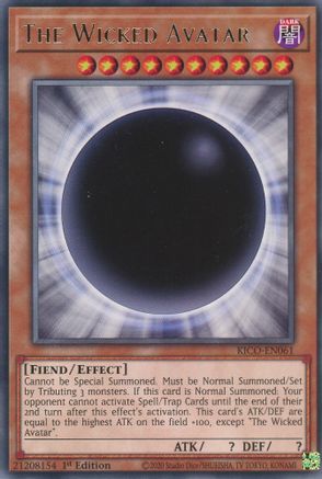 The Wicked Avatar (KICO-EN061) - King's Court 1st Edition King's Court Yugioh Single  Squirtle Squad Card Shop.