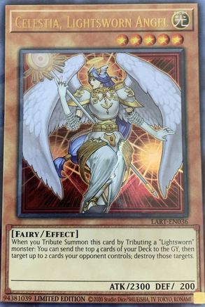 Celestia, Lightsworn Angel (LART-EN036) - The Lost Art Promotion Limited The Lost Art Promotion Yugioh Single  Squirtle Squad Card Shop.