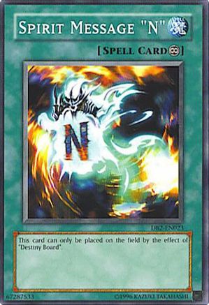 Spirit Message "N" (DB2-EN023) - Dark Beginning 2 Unlimited Dark Beginning 2 Yugioh Single  Squirtle Squad Card Shop.