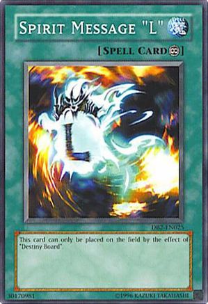 Spirit Message "L" (DB2-EN025) - Dark Beginning 2 Unlimited Dark Beginning 2 Yugioh Single  Squirtle Squad Card Shop.