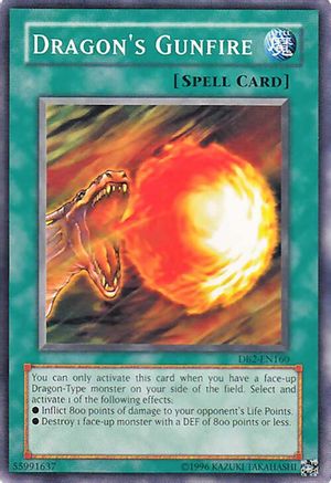 Dragon's Gunfire (DB2-EN160) - Dark Beginning 2 Unlimited Dark Beginning 2 Yugioh Single  Squirtle Squad Card Shop.