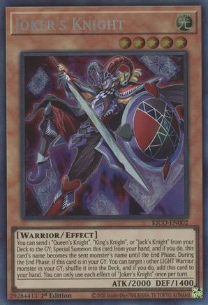 Joker's Knight (CR) (KICO-EN002) - King's Court 1st Edition King's Court Yugioh Single  Squirtle Squad Card Shop.