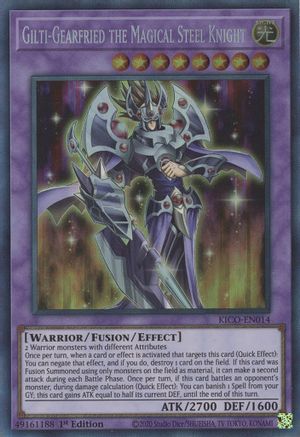 Gilti-Gearfried the Magical Steel Knight (CR) (KICO-EN014) - King's Court 1st Edition King's Court Yugioh Single  Squirtle Squad Card Shop.