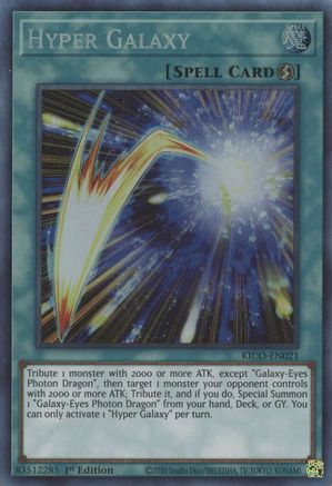 Hyper Galaxy (CR) (KICO-EN021) - King's Court 1st Edition King's Court Yugioh Single  Squirtle Squad Card Shop.
