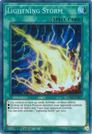 Lightning Storm (CR) (KICO-EN057) - King's Court 1st Edition King's Court Yugioh Single  Squirtle Squad Card Shop.