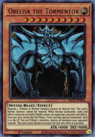 Obelisk the Tormentor (Ultra Pharaoh's Rare) (KICO-EN064) - King's Court 1st Edition King's Court Yugioh Single  Squirtle Squad Card Shop.
