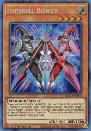 Imperial Bower (CR) (KICO-EN003) - King's Court 1st Edition King's Court Yugioh Single  Squirtle Squad Card Shop.