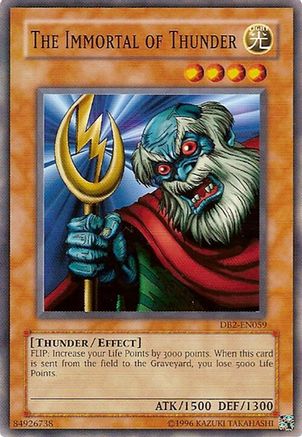 The Immortal of Thunder (DB2-EN059) - Dark Beginning 2 Unlimited Dark Beginning 2 Yugioh Single  Squirtle Squad Card Shop.