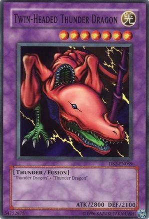 Twin-Headed Thunder Dragon (DB2-EN069) - Dark Beginning 2 Unlimited Dark Beginning 2 Yugioh Single  Squirtle Squad Card Shop.