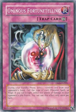 Ominous Fortunetelling (DB2-EN203) - Dark Beginning 2 Unlimited Dark Beginning 2 Yugioh Single  Squirtle Squad Card Shop.
