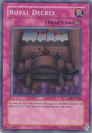 Royal Decree (DB2-EN106) - Dark Beginning 2 Unlimited Dark Beginning 2 Yugioh Single  Squirtle Squad Card Shop.