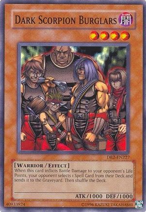 Dark Scorpion Burglars (DB2-EN227) - Dark Beginning 2 Unlimited Dark Beginning 2 Yugioh Single  Squirtle Squad Card Shop.