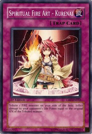 Spiritual Fire Art - Kurenai (CRV-EN052) - Cybernetic Revolution 1st Edition Cybernetic Revolution Yugioh Single  Squirtle Squad Card Shop.