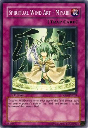 Spiritual Wind Art - Miyabi (CRV-EN053) - Cybernetic Revolution Unlimited Cybernetic Revolution Yugioh Single  Squirtle Squad Card Shop.