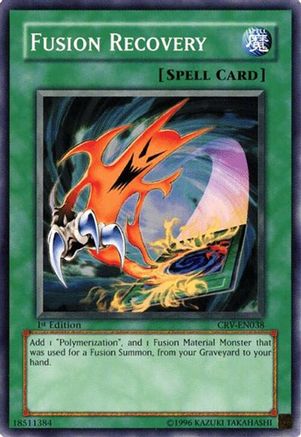 Fusion Recovery (CRV-EN038) - Cybernetic Revolution 1st Edition Cybernetic Revolution Yugioh Single  Squirtle Squad Card Shop.