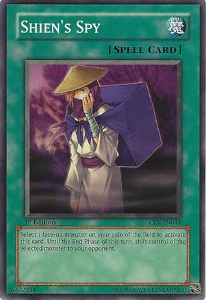 Shien's Spy (CRV-EN044) - Cybernetic Revolution Unlimited Cybernetic Revolution Yugioh Single  Squirtle Squad Card Shop.