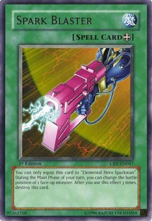 Spark Blaster (CRV-EN047) - Cybernetic Revolution Unlimited Cybernetic Revolution Yugioh Single  Squirtle Squad Card Shop.