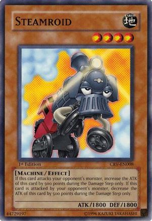 Steamroid (CRV-EN008) - Cybernetic Revolution 1st Edition Cybernetic Revolution Yugioh Single  Squirtle Squad Card Shop.