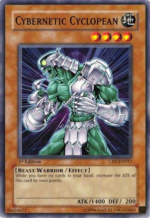 Cybernetic Cyclopean (CRV-EN017) - Cybernetic Revolution 1st Edition Cybernetic Revolution Yugioh Single  Squirtle Squad Card Shop.