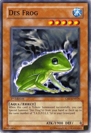 Des Frog (CRV-EN026) - Cybernetic Revolution 1st Edition Cybernetic Revolution Yugioh Single  Squirtle Squad Card Shop.